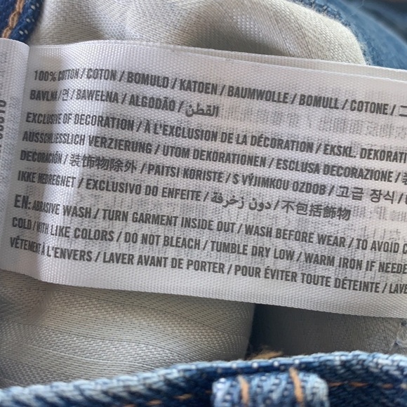 Abercrombie & Fitch high rise wide leg size 24 00 NWT - Picture 9 of 10